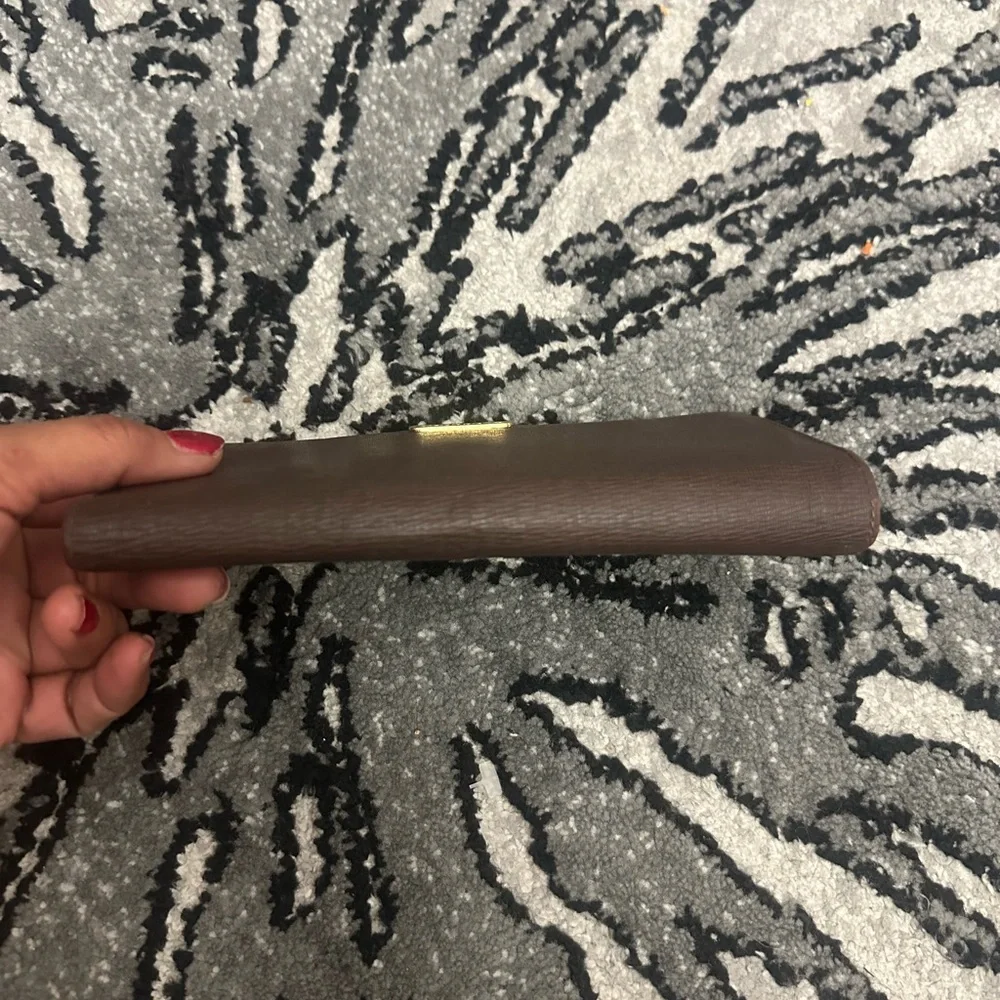 Burberry Dark Brown Leather Clutch - Picture 14 of 16